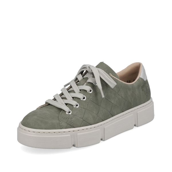 Rieker Quick Ship Women's shoes | Style N59W2 Athletic Lace-up - Green