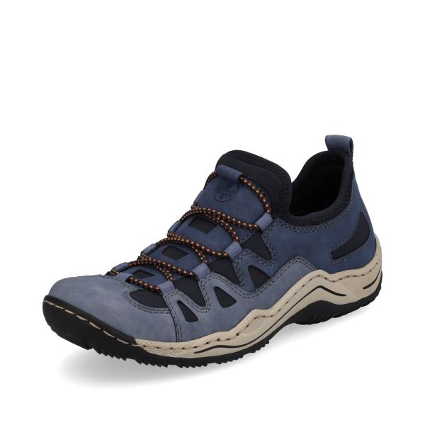 Rieker Quick Ship Women's shoes | Style L0546 Athletic Trekking - Blue