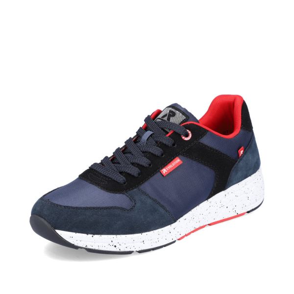 Rieker Quick Ship EVOLUTION Men's shoes | Style 07002 Athletic Lace-up - Blue Combination
