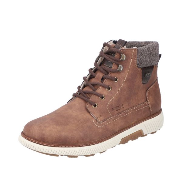 Rieker Quick Ship Synthetic Material Men's Boots| B3342 Ankle Boots - Brown