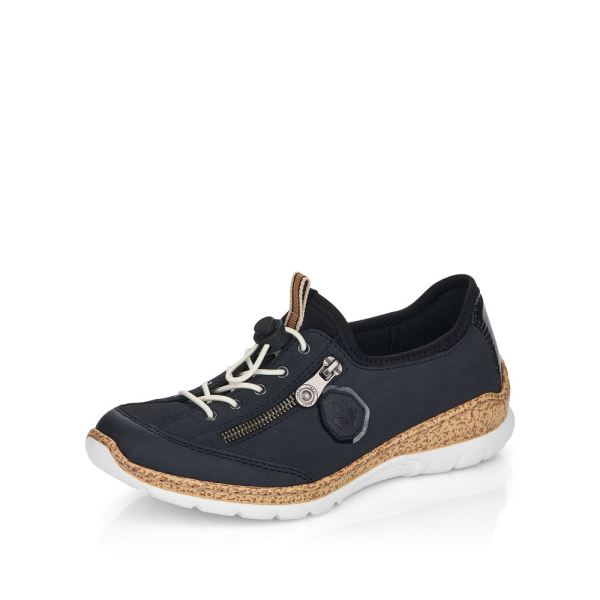 Rieker Quick Ship Women's shoes | Style N4263 Athletic Slip-on - Navy