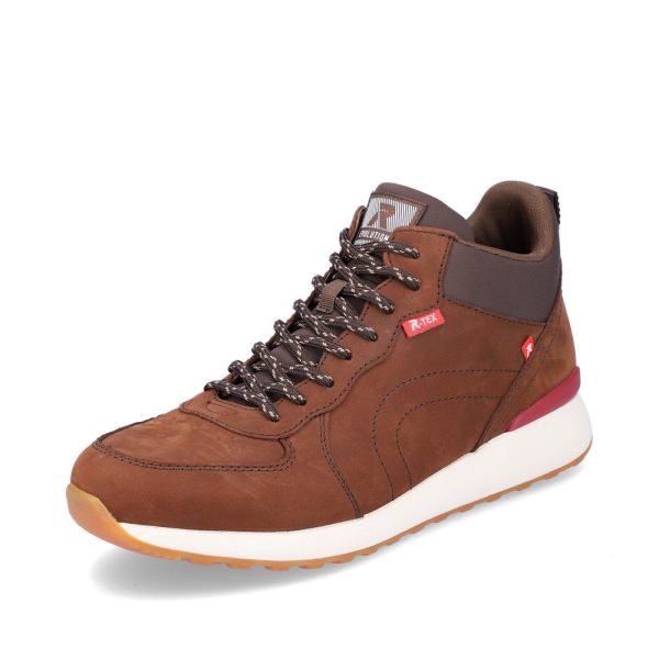 Rieker Quick Ship EVOLUTION Leather Men's boots| 07660-00 Ankle Boots - Brown