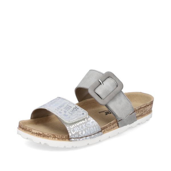 Rieker Quick Ship Women's sandals | Style 69881 Casual Mule - Grey