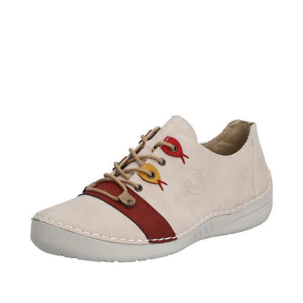 Rieker Quick Ship Women's shoes | Style 52510 Casual Lace-up - Pink