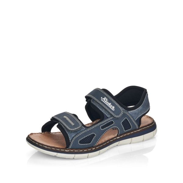 Rieker Quick Ship Men's sandals | Style 25171 Casual Sandal - Blue