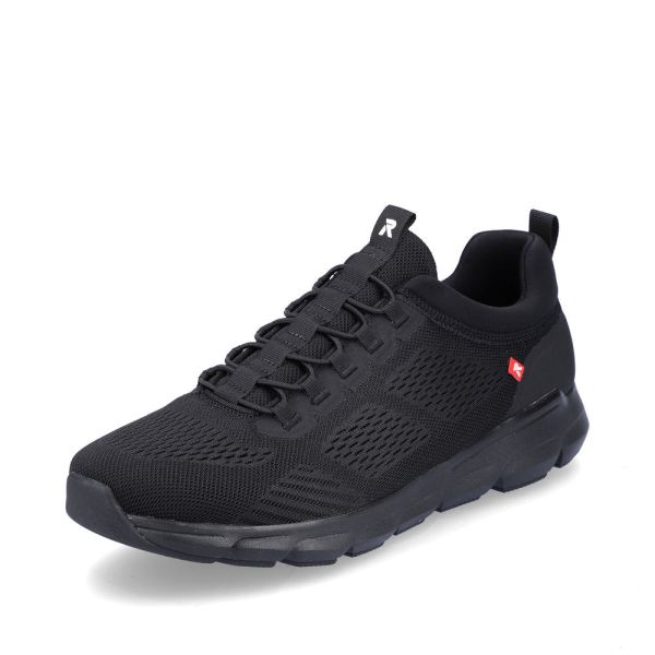 Rieker Quick Ship EVOLUTION Textile Men'S Shoes | 07805 Athleisure Shoes - Black Combination