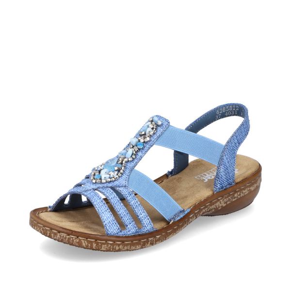 Rieker Quick Ship Women's sandals | Style 62858 Casual Sandal - Blue