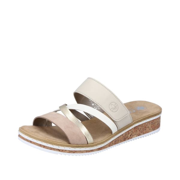 Rieker Quick Ship Women's sandals | Style V3652 Casual Mule - Multi