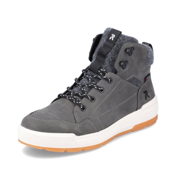Rieker Quick Ship EVOLUTION Suede leather Men's boots| U0070 Ankle Boots - Grey