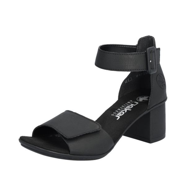 Rieker Quick Ship Women's sandals | Style 64750 Dress Sandal - Black