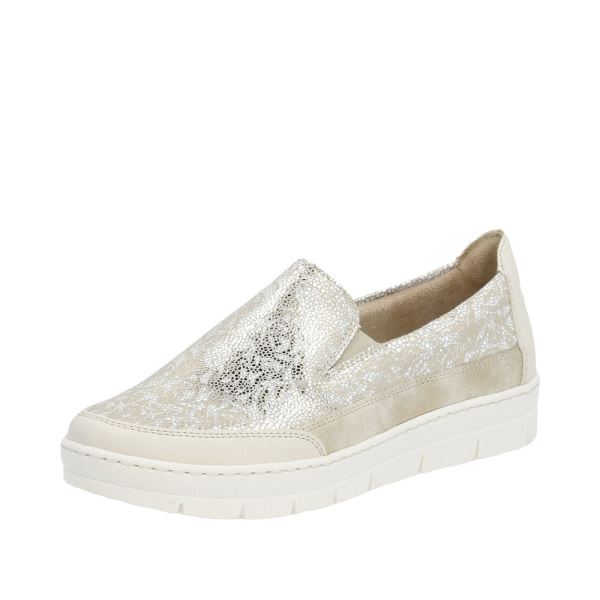 Remonte Women's shoes | Style D5829 Casual Slip-on - Metallic
