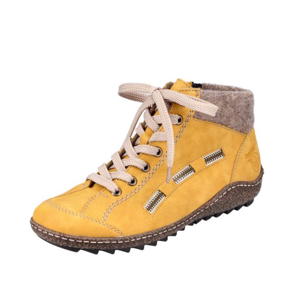 Rieker Quick Ship Synthetic Material Women's short boots | L7543 Ankle Boots - Yellow