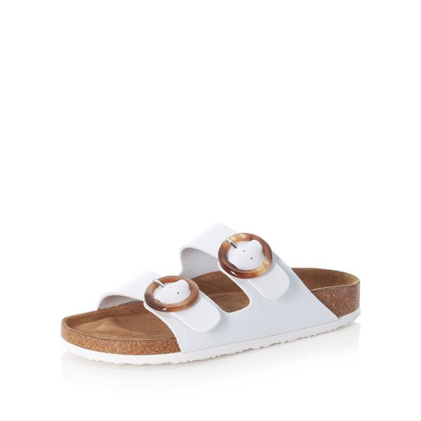 Rieker Quick Ship Women's sandals | Style V9370 Casual Mule - White