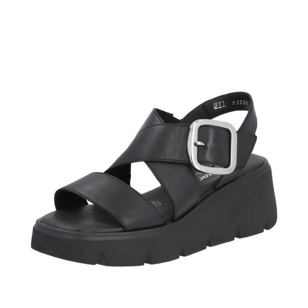 Rieker Quick Ship EVOLUTION Women's sandals | Style W1550 Casual Sandal - Black