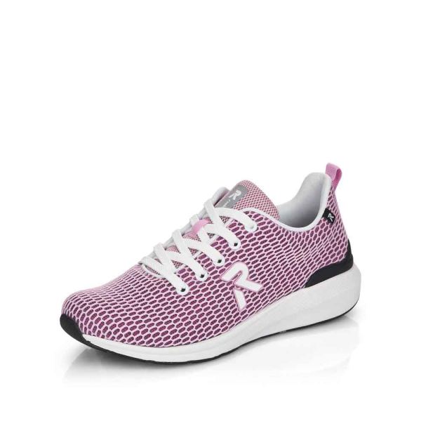 Rieker Quick Ship EVOLUTION Women's shoes | Style 40103 Athletic Lace-up - Pink