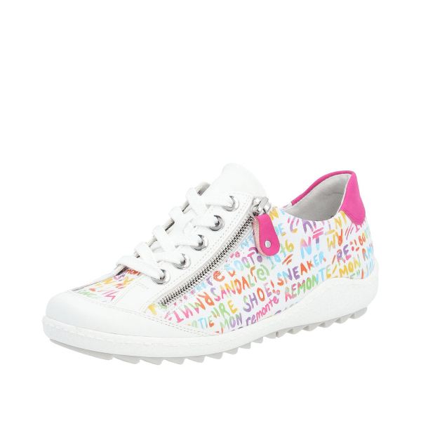 Remonte Women's shoes | Style R1402 Casual Lace-up with zip - Multi