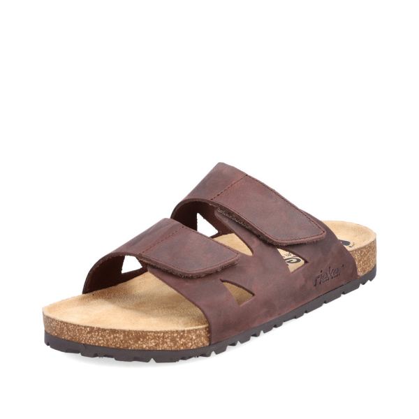 Rieker Quick Ship Men's sandals | Style 22150 Casual Mule - Brown