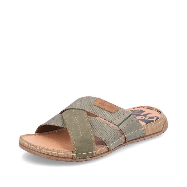 Rieker Quick Ship Men's sandals | Style 21953 Casual Mule - Green