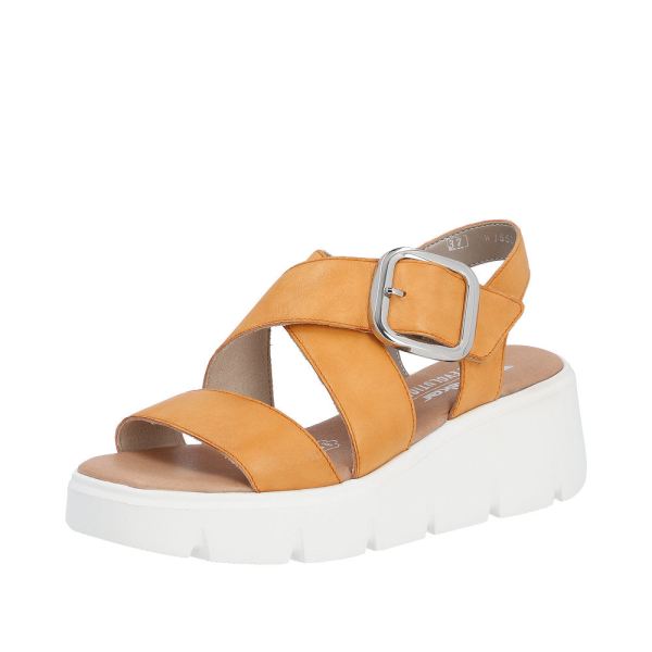 Rieker Quick Ship EVOLUTION Women's sandals | Style W1550 Casual Sandal - Orange