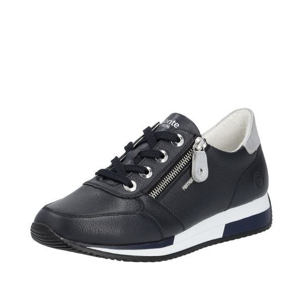 Remonte Women's shoes | Style D0H11 Athletic Lace-up with zip - Blue Combination
