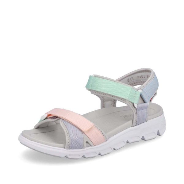 Rieker Quick Ship EVOLUTION Women's sandals | Style V8401 Athletic Trekking - Multi