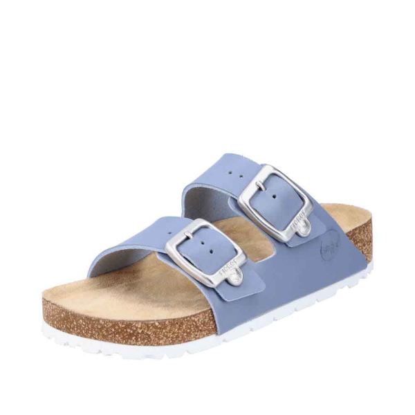 Rieker Quick Ship Women's sandals | Style 69384 Casual Mule - Blue