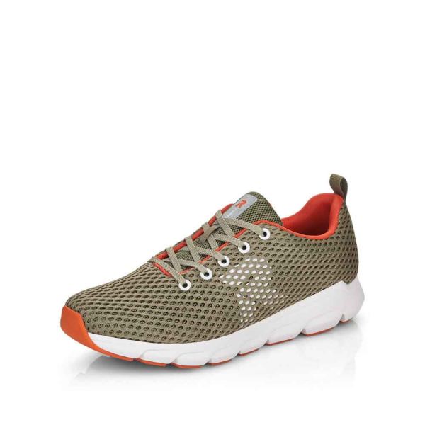 Rieker Quick Ship EVOLUTION Men's shoes | Style 07804 Athletic Lace-up - Green