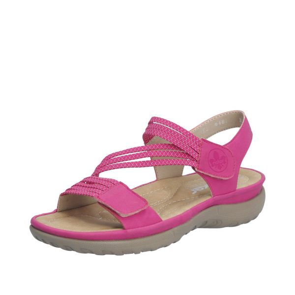 Rieker Quick Ship Women's sandals | Style 64870 Athletic Sandal - Pink Combination