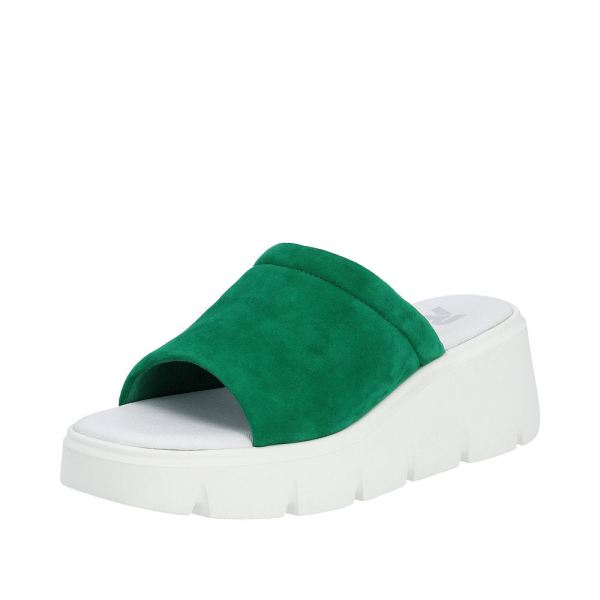 Rieker Quick Ship EVOLUTION Women's sandals | Style W1551 Casual Mule - Green
