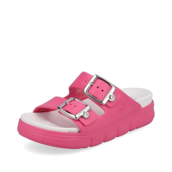 Rieker Quick Ship Women's sandals | Style P2180 Casual Mule - Pink