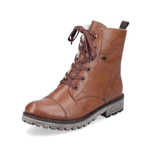 Rieker Quick Ship Leather Women's Mid height boots| Y6700 Mid-height Boots - Brown