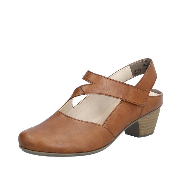 Rieker Quick Ship Women's shoes | Style 41779 Dress Sling-back - Brown