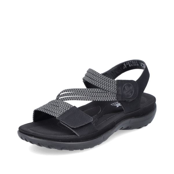 Rieker Quick Ship Women's sandals | Style 64870 Athletic Sandal - Black