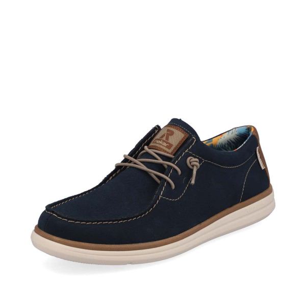 Rieker Quick Ship EVOLUTION Men's shoes | Style U0602 Casual Lace-up - Blue