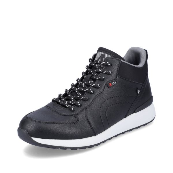 Rieker Quick Ship EVOLUTION Leather Men's boots| 07660-00 Ankle Boots - Black