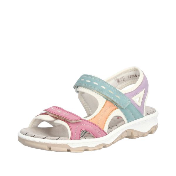 Rieker Quick Ship Women's sandals | Style 68866 Athletic Trekking - Multi