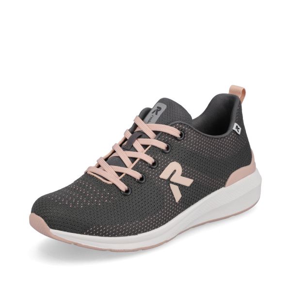 Rieker Quick Ship EVOLUTION Women's shoes | Style 40100 Athletic Lace-up - Grey