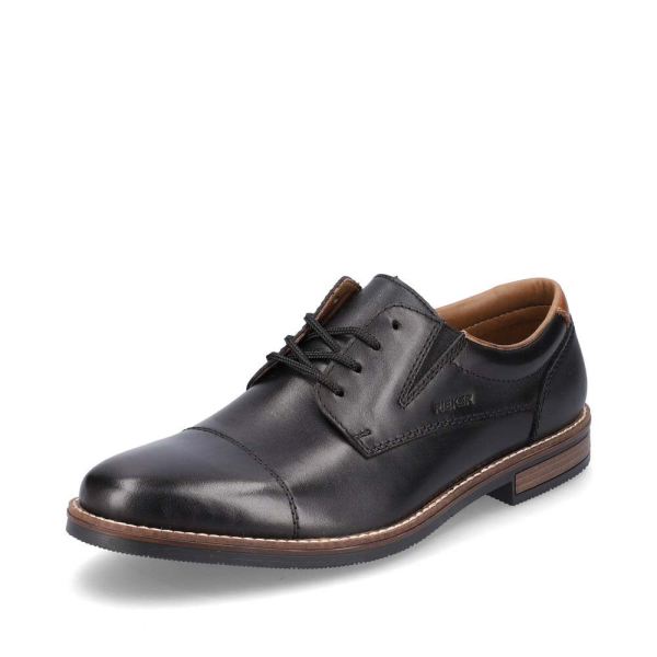 Rieker Quick Ship Men's shoes | Style 13506 Dress Lace-up - Black