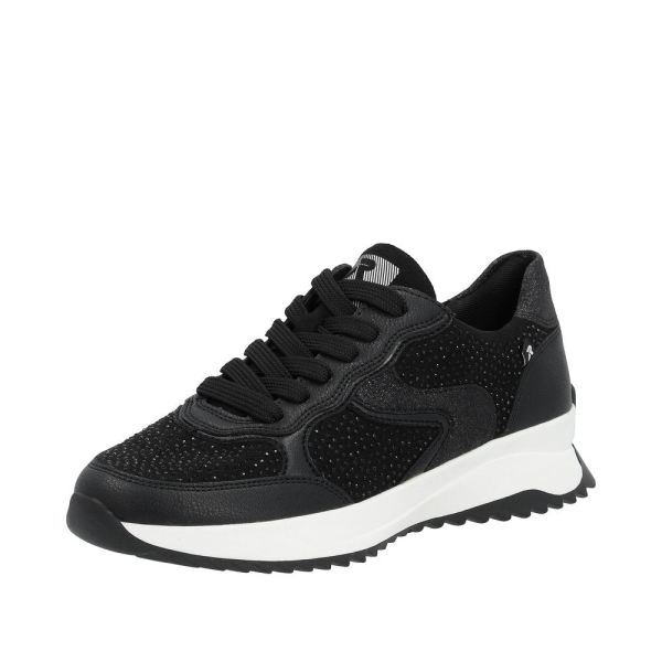 Rieker Quick Ship EVOLUTION Women's shoes | Style W1304 Athletic Lace-up - Black