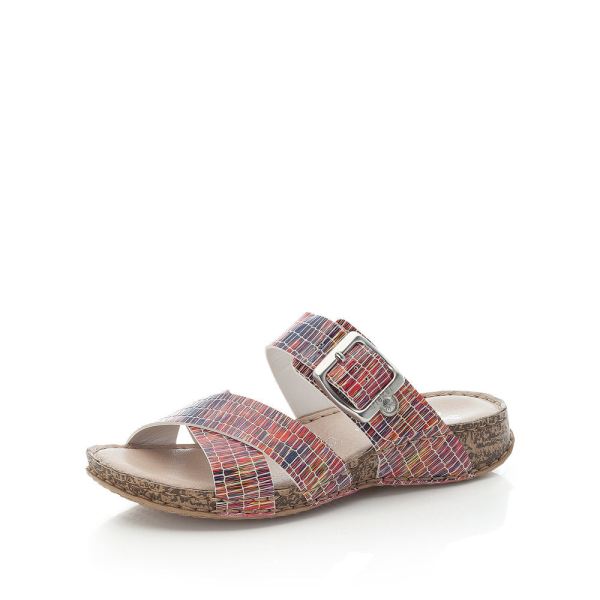 Rieker Quick Ship Women's sandals | Style 61198 Casual Mule - Multi
