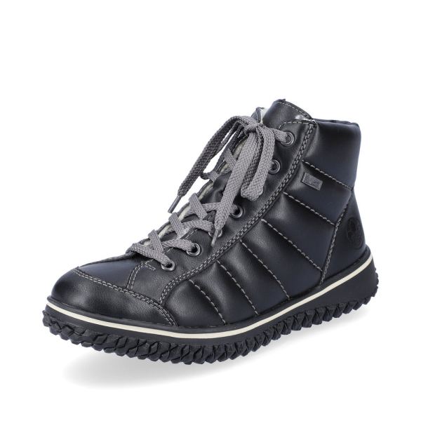 Rieker Quick Ship Synthetic leather Women's Short Boots| Z4215 Ankle Boots - Black