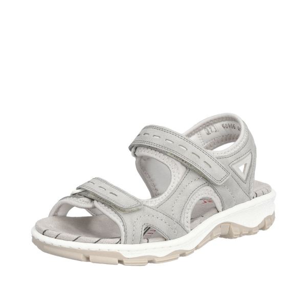 Rieker Quick Ship Women's sandals | Style 68866 Athletic Trekking - Grey