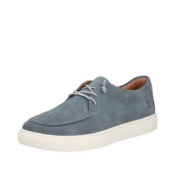 Rieker Quick Ship EVOLUTION Men's shoes | Style U0702 Casual Lace-up - Blue