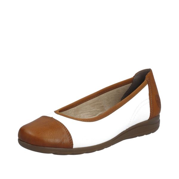 Rieker Quick Ship Women's shoes | Style L9351 Dress Ballerina - Brown