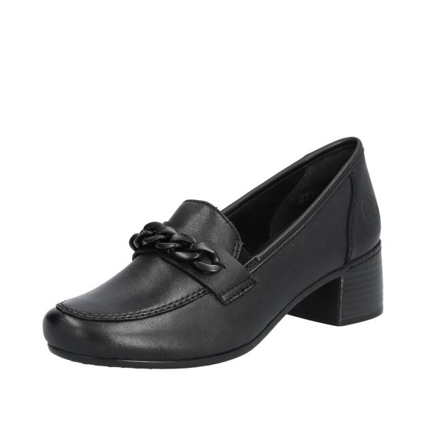 Rieker Quick Ship Women's shoes | Style 41660 Dress Slip-on - Black