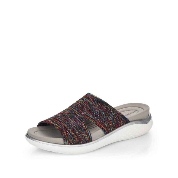 Remonte Women's sandals | Style D7750 Casual Mule - Black Combination