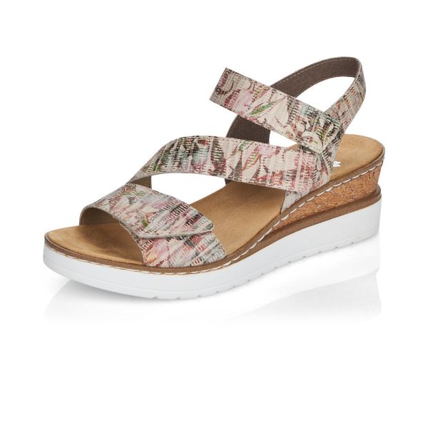 Rieker Quick Ship Women's sandals | Style V3887 Dress Sandal - Multi