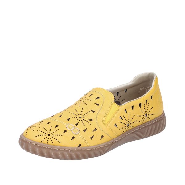 Rieker Quick Ship Women's shoes | Style N0967 Casual Slip-on - Yellow