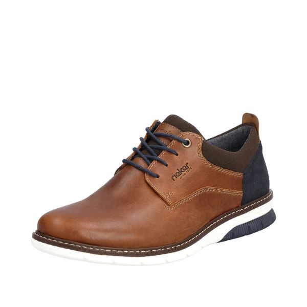 Rieker Quick Ship Men's shoes | Style 14405 Dress Lace-up - Brown