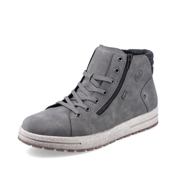 Rieker Quick Ship Synthetic leather Men's boots| 30721 Ankle Boots - Grey